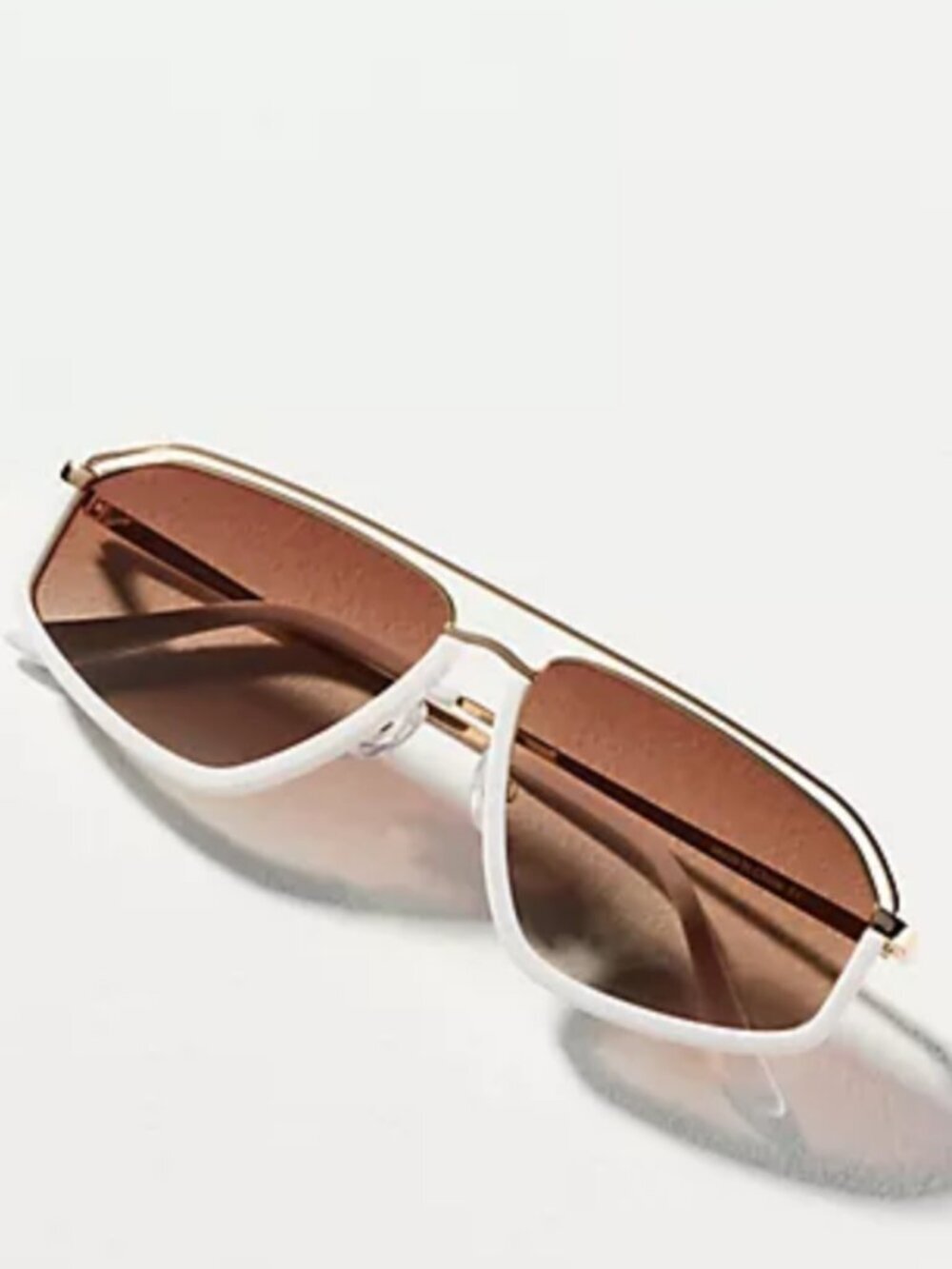NWT Free People x Eleventh Hour Small Aviator Sunglasses in White
